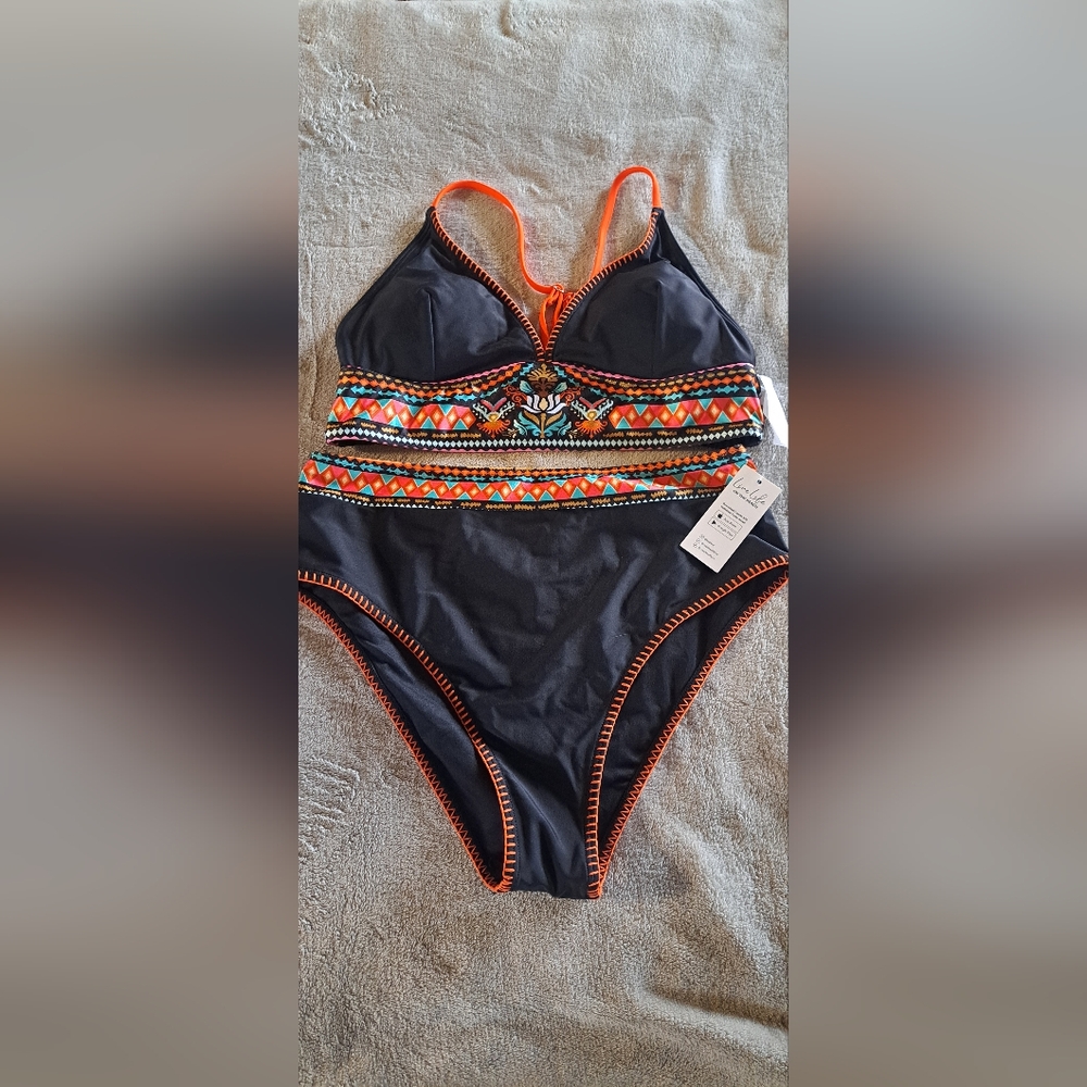 CUPSHE Women's Two Piece Bathing Suit L